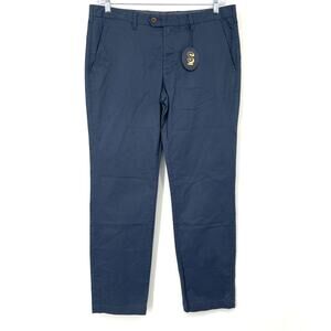 Ted Baker London MMT Sidonii Slim Fit Printed Chino‎ Blue Men's 36R